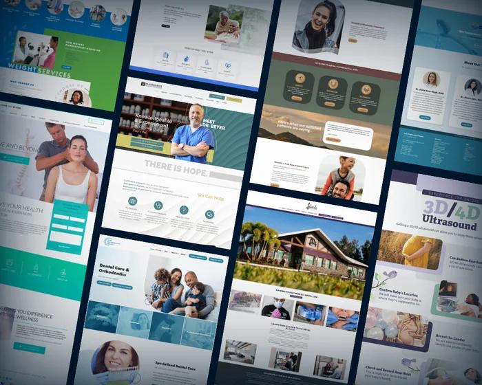 Example of a custom medical practice website designed by Marketing 360, used here for optometrist website design